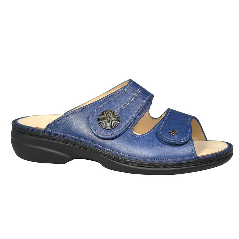Finn Comfort Sansibar,Zapato Abierto,Missouri ( Cuero Liso ), Azul 2550-120040 Finn Comfort Sansibar,Zapato Abierto,Missouri ( Cuero Liso ), Azul 2550-120040