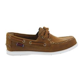 Sebago Litesides Two Eye, Med. Brown Leather B864069 Men