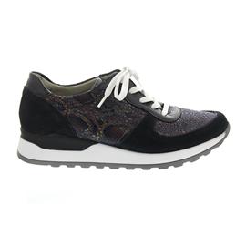 Waldläufer Hiroko-Soft, Sneaker, Velour/Lack/Stretch, blau, Weite H H64001-408-021