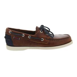Sebago Spinnaker Cognac Leather / Navy Nubuck B720128 Men