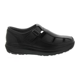 Joya Fisherman Black, Full Grain Leather, Klettverschluss, Senso-Sohle 092cas