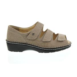 Finn Comfort Ischia, Sandale, Nubukled. bedruckt, Farbe Taupe 2106-554081