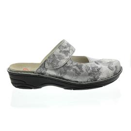 Berkemann Heliane, silber, Garden / Leder / Stretch, Clog 3457-678