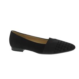 Gabor Slipper, Samtchevreau, schwarz, 18mm Absatz 75.122.17