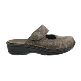 Berkemann Heliane, gold snow, Leder / Stretch, Clog 3457-623