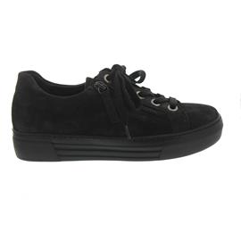 Gabor - Comfort Florenz, Sneaker, Dreamvelour, dark-grey, Wechselfußbett, Weite G 76.468.39