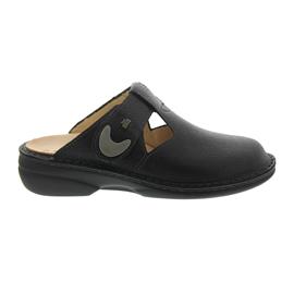 Finn Comfort Belem, Clog, Bantus (Glattleder), schwarz, Klettverschluss 2555-557144