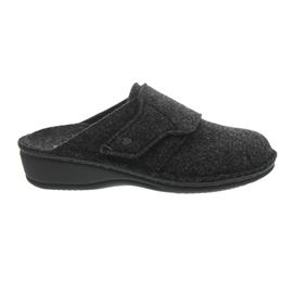 Finn Comfort Andermatt, Wollfilz, Anthrazit, Klettverschluss 6550-416168