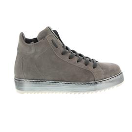 Donna Carolina Sneaker, Oregon Sasso+Gom Lago (Veloursleder grau) , Lederfutter, Reißverschluss 34.1