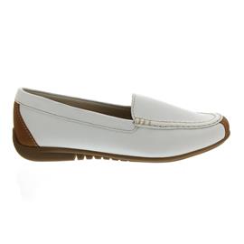 Gabor Slipper, Best-Fitting, Cervo/Vacchetta, weiss / cognac, Wechselfussbett Weite F 83.260.21