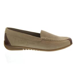 Gabor Slipper, Best-Fitting, Nubuk/Kid, visone/coca, Wechselfussbett, Weite F 83.260.12
