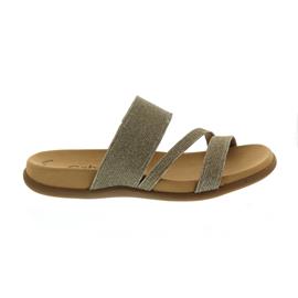Gabor Pantolette, Effekt Metallic HT, platino, Weite F, Best-Fitting 83.703.62