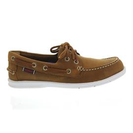 Sebago Litesides Two Eye, Med Brown Leather B411974 Women