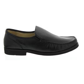 Manz Capri, Mokassin, Hirschleder, schwarz, Weite G, Leichtzellsohle 103060-02-001
