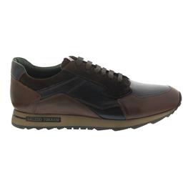 Galizio Torresi Sneaker, Foulard Seta (Glatt-/Velourled.), nougat/navy/cacao, Wechselfußb. 315980