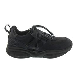 Xsensible SWX3 - Lady, Sneaker, Stretch-Leather, Navy Metal, Vario-Fussbett, Weite HX 30070.2.249