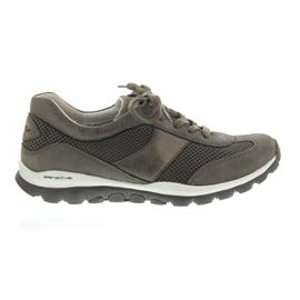 Rollingsoft Sneaker, Mesh / Nubuk / Met Brush, fumo / argento, Wechselfußbett 26.966.28