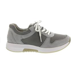 Rollingsoft Sneaker, Mesh / Samtchevr., light grey, Wechselfußbett 26.946.40