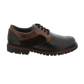 Galizio Torresi Halbschuh, Glatt- / Velourled., Foulard Nero-Seta Cacao, Wechselfußbett 317788