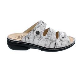 Finn Comfort Menorca-S, Marble (Glattleder), Bianco (weiss), Weichbettung 82564-674404