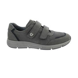 Waldläufer Haslo, Denver/Denver/Eagle (Nubukleder), basalt/ marine, Klettverschluss, Weite H 323301-306-942