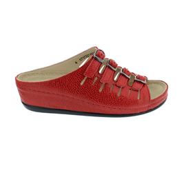 Berkemann Hassel, Pantolette, rubin, Glanzleder, Weite E-H 00737-221