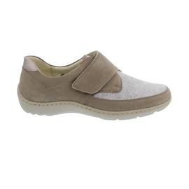 Waldläufer Henni-Soft, Halbschuh, Nubuk / Stretch, beige/taupe/sand, Weite H, 496H31-302-970