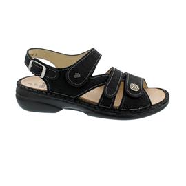 Finn Comfort Gomera, Sandale, Waving (bedr. Nubukleder), schwarz 2562-589099