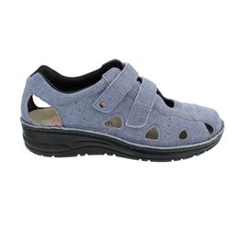 Berkemann Larena, Halbschuh, Nubuk, jeansblau, Weite H 3100-346