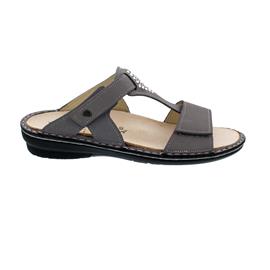 Finn Comfort Verin, Pantolette, Nubuksoft, mouse, Swarovski-Elements 2806-605421