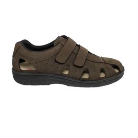 Berkemann Joost, Halbschuh, sattelbraun, Nubuk, Klettverschluss, Weite H 5722-419
