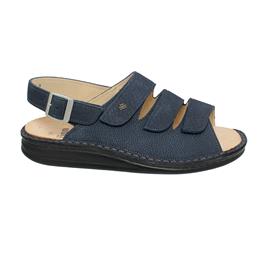 Finn Comfort Sylt, Herrensandale, Mustang (Nubukleder), marine 2509-636046