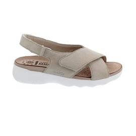 Mephisto Malorie, Sandale, Artic 5512 (bedrucktes Nubuk), Klettv., Light Sand, Wechselfussbett M5208
