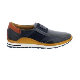 Galizio Torresi Slipper, Foulard (Glattleder), blu-mais-tufo, Wechselfußbett 418590
