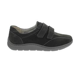 Waldläufer Hassi Halbschuh-Klett, Denver (Nubuk), carbon (grau), Weite H 399304-191-052