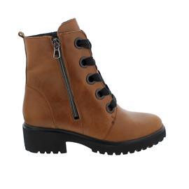 Waldläufer H-Luise Lace-up Bootie, Cuba (Glattleder), cognac, Reißverschl., Weite H 716802-119-082
