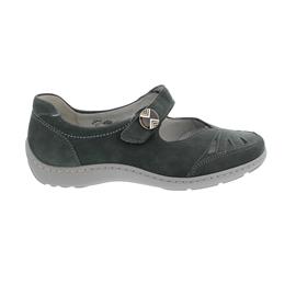 Waldläufer Henni Klett-Ballerina, Denver, basalt, Klett, Pro-Aktiv Fussbett, Weite H 496309-191-247
