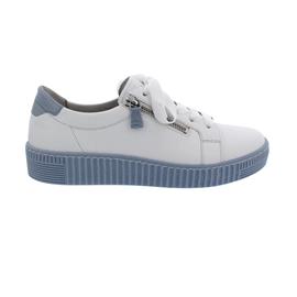 Gabor Sneaker, Best Fitting, Cervo/ Lack, weiss (aquam.) Schnür. u. Reißver., Wechselfußb. 63.334.26