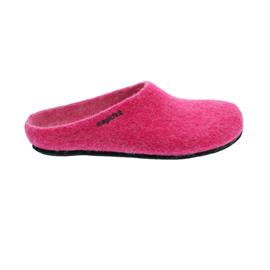 Magicfelt Damen-Wollfilz-Pantoffel, Pink, extradicke Filzsohle, AN 709-4810