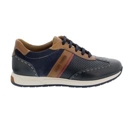 Galizio Torresi Sneaker, Fondo Nilo Osso-Blu, Foul Blu-Blu Buc -Seta, 419610