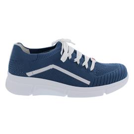 Berkemann Kirana, Sneaker, ComfortKnit (Strick), blau / weiß, Wechselfußbett, Weite H 05127-830