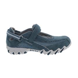 Allrounder Niro Sneaker, Klettverschluss, Jeans, C. Suede 95 / Open Mesh 95