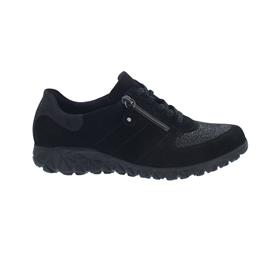 Waldläufer Havy Sneaker, Order Minileo-Stretch, schwarz, OrthoTritt, Weite H 389H01-404-001