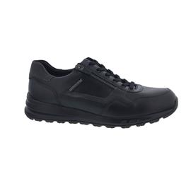 Mephisto Bradley Sneaker, Glatt- / Veloursleder, schwarz, Schnürung und Reißverschluss, Weite G