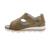 Waldläufer K-NELLY Sandale, Velour Leder (Order), Taupe, Weite K, Klettverschluss 650802-195-230