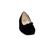 Hassia NAPOLI Ballerina, Samtziege Leder, schwarz, Vario-Fussbett, Weite H 300813-0100
