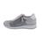 Gabor-Comfort Sneaker, Stretch / Velour / Met., fumo white silber, Weite K 46.308.62