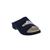 Berkemann Fedora Pantolette, waschbar, tintenblau Textil, Wechselfußbett, Klettverschluss 1080-321