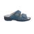 Finn Comfort Sansibar Pantolette, Classic - Linie, Petrol, Fall (bedr. Nubukleder), Wechselfußbett 2550-687429