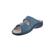 Finn Comfort Sansibar Pantolette, Classic - Linie, Petrol, Fall (bedr. Nubukleder), Wechselfußbett 2550-687429